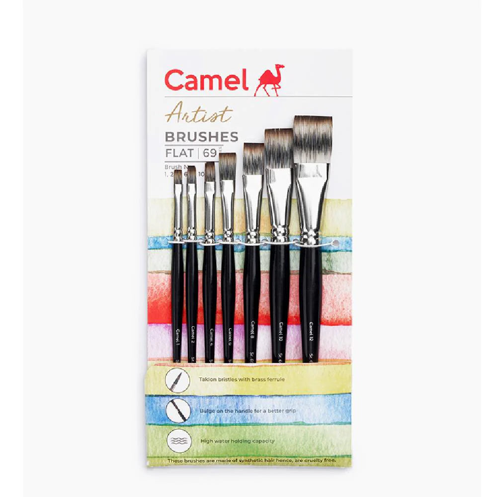 Camel Artist Flat Brushes - 69 Series