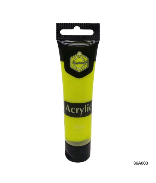 Acrylic Paint - Neon Yellow