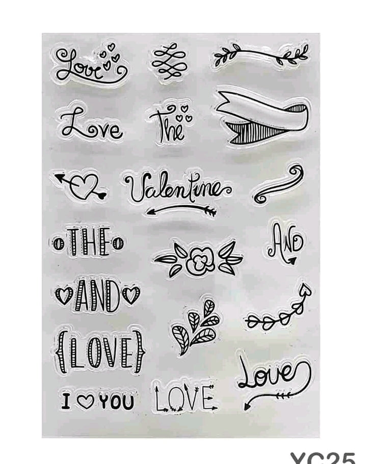 Clear Stamp - Love design