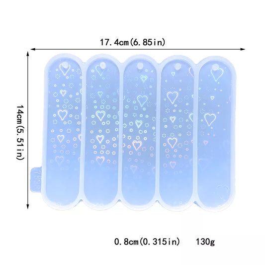 Holographic Bookmark 5 in 1 Rounded Corner