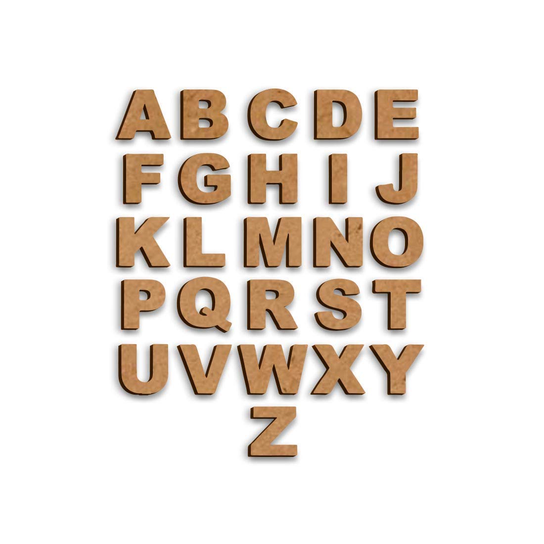 MDF 1" Alphabet - 3 Sets (approx)