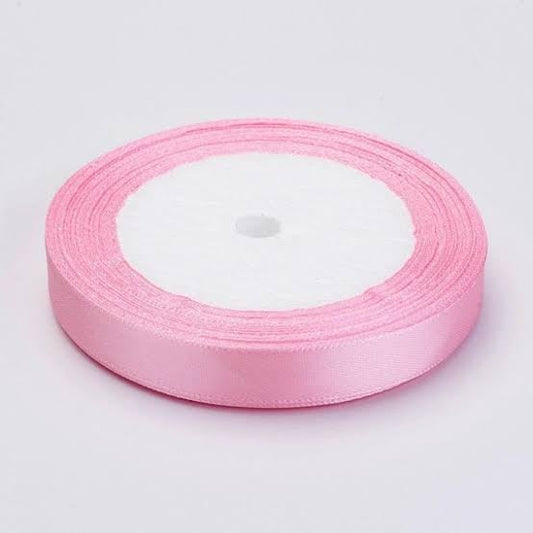 12.5mm Pink Satin Ribbon - 1mtr