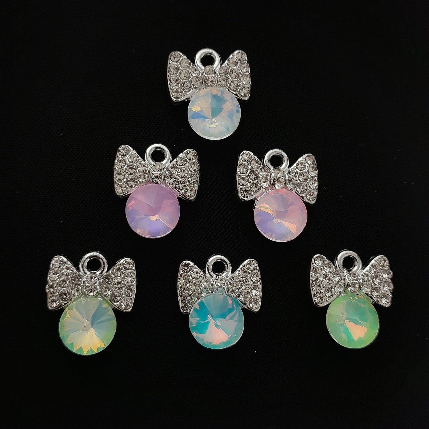 Aura Crystal Pendants - Bow