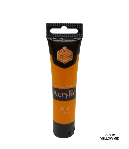 Acrylic Paint - Yellow Mid