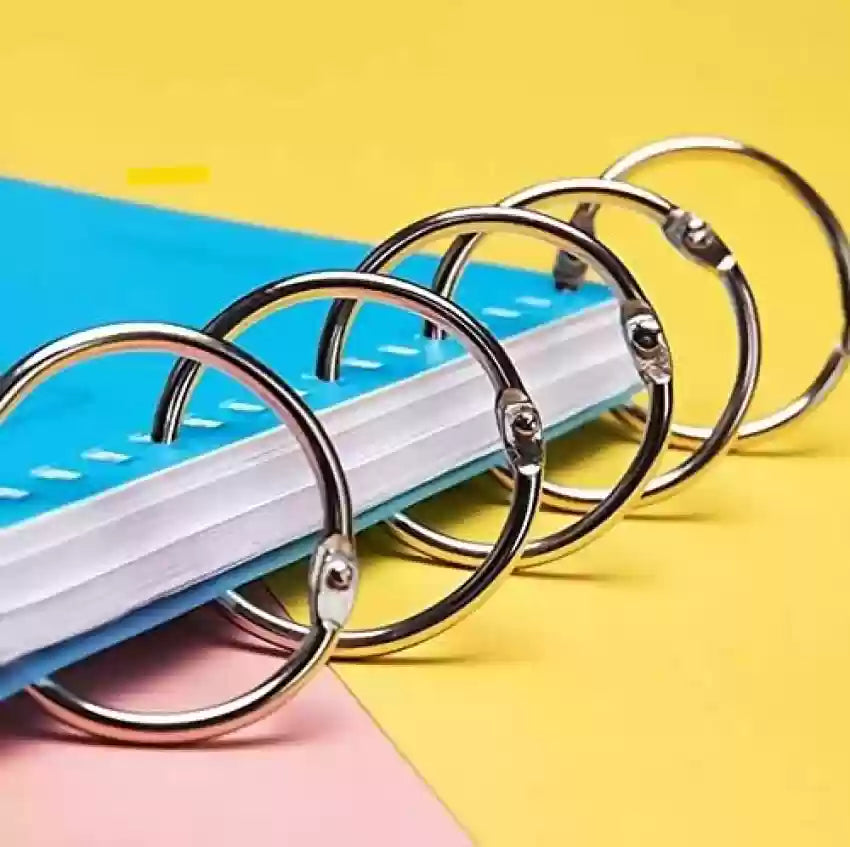 Book Binding Ring - Steel - Set of 12