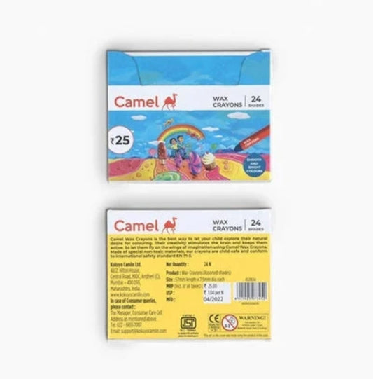 Camel wax crayons -  24 Shades