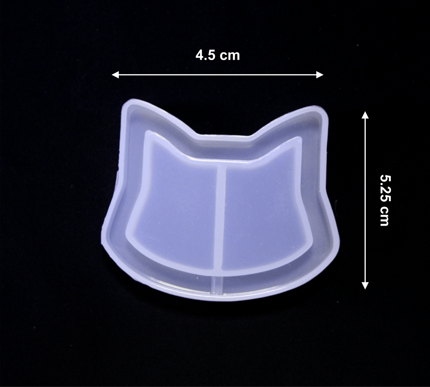 Cat Face Shape Healthy Material Cat Mold for Keychain Decoration for Home Baking Cake Making Buttering Bestow Charms