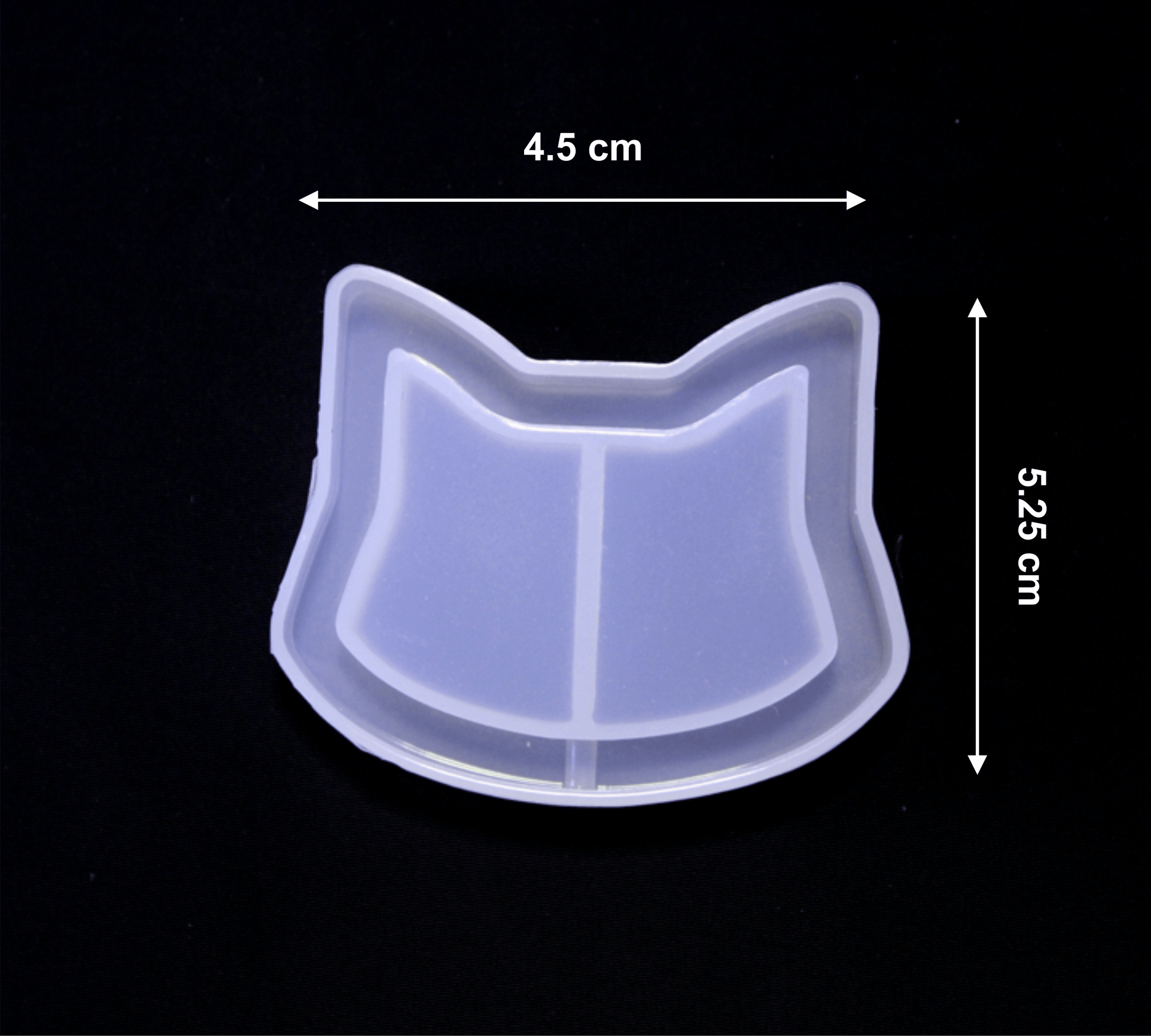 Cat Face Shape Healthy Material Cat Mold for Keychain Decoration for Home Baking Cake Making Buttering Bestow Charms
