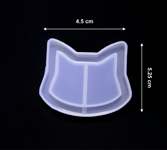 Cat Face Shape Healthy Material Cat Mold for Keychain Decoration for Home Baking Cake Making Buttering Bestow Charms