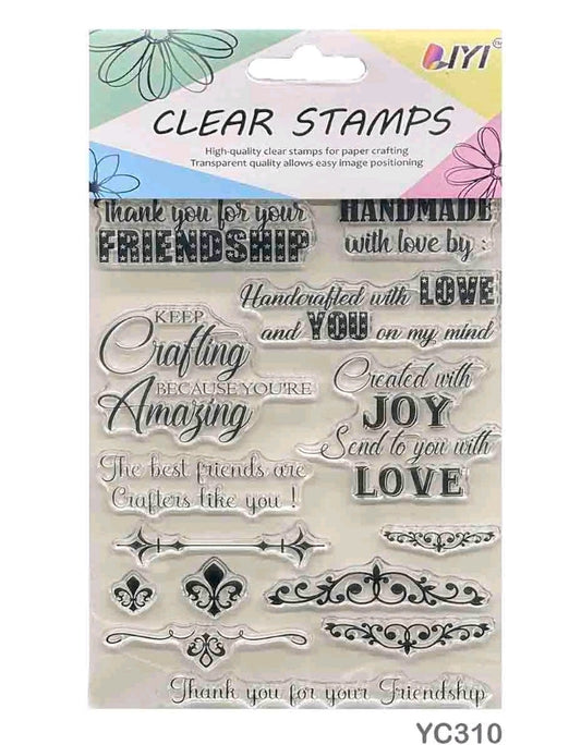 Clear Stamp - Crafter quote