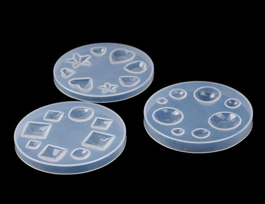 Crystal Gem Stones Mold - Set of 3