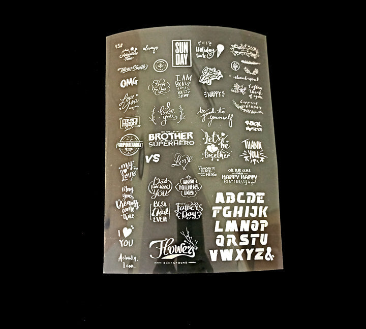 Expressions Holographic Stickers | Cut and Paste Holographic Stickers | A5 Size Bestow Charms