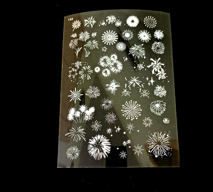 Fireworks Holographic Stickers | Cut and Paste Holographic Stickers | A5 size Bestow Charms