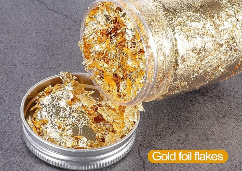 Gliding Flakes Bottles -   Gold