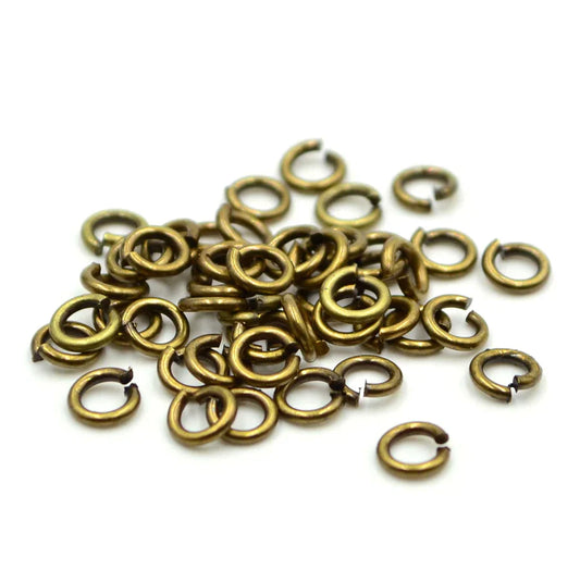 Jump Ring Antique  gold 1cm