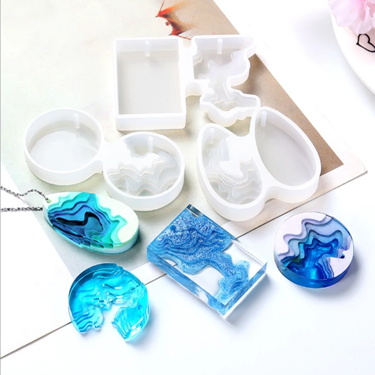 Silicone Landscape Casting Mould | Silicone Resin Art Mold  | Epoxy Mold Bestow Charms