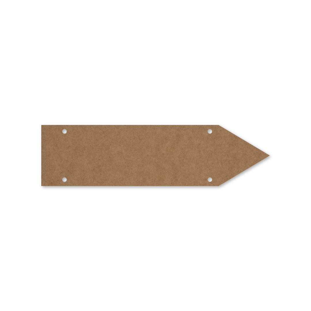 MDF Name plate - 4mmx15x4"