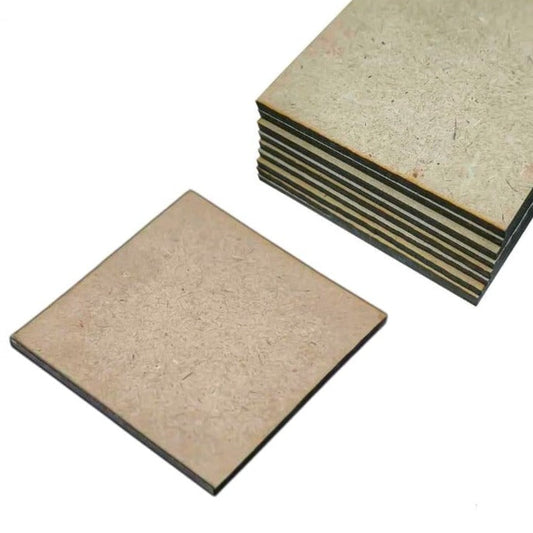 MDF square base  2" - set of 10