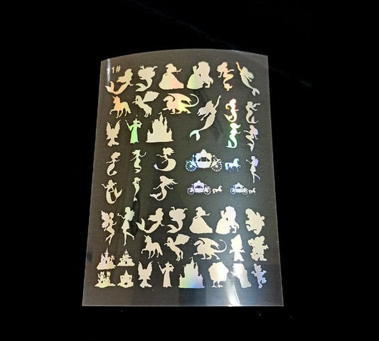 Fairy Land Holographic Stickers 1 | Cut and Paste Holographic Stickers | A5 Size Bestow Charms