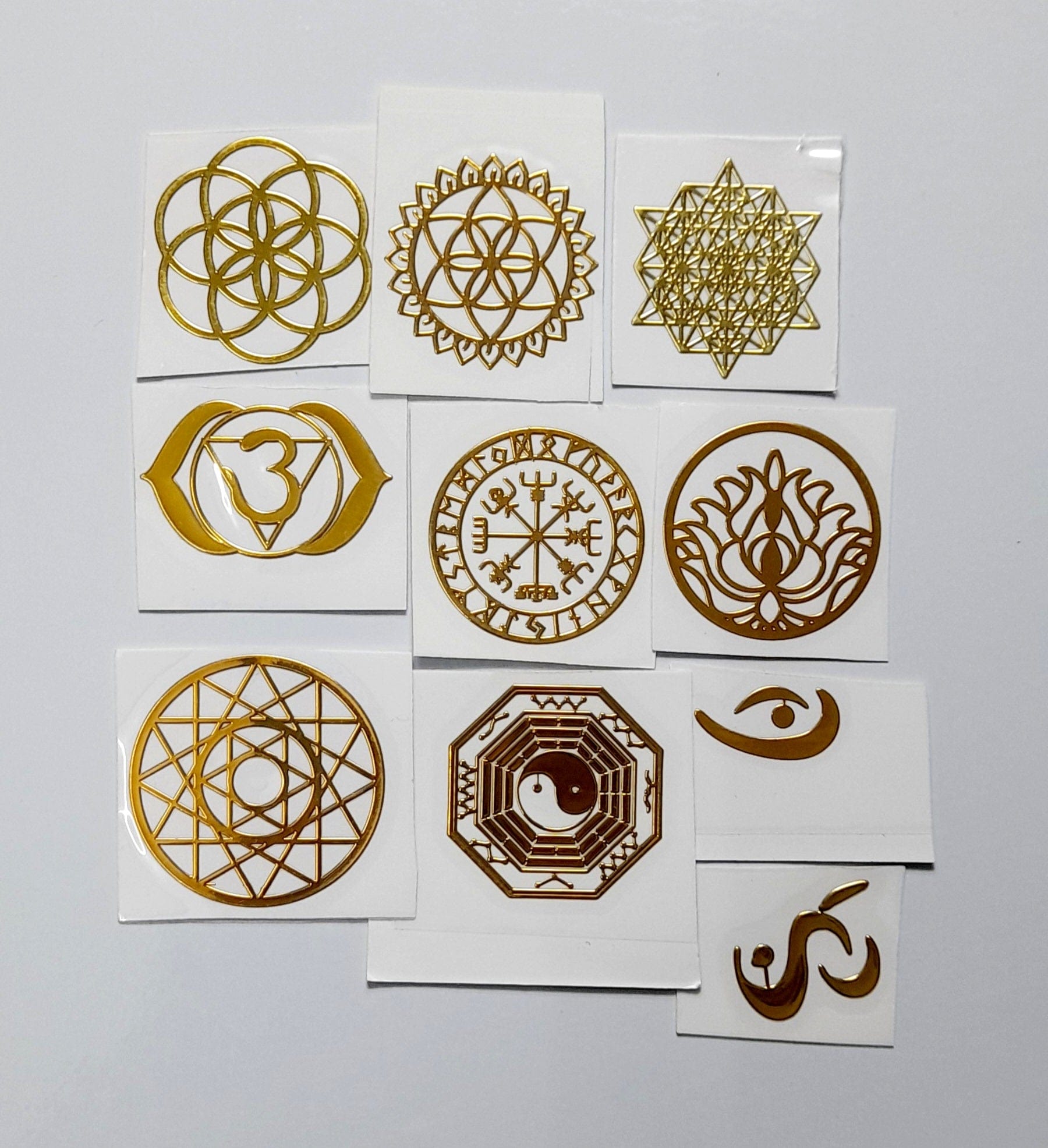 Metal Stickers of Symbols Bestow Charms
