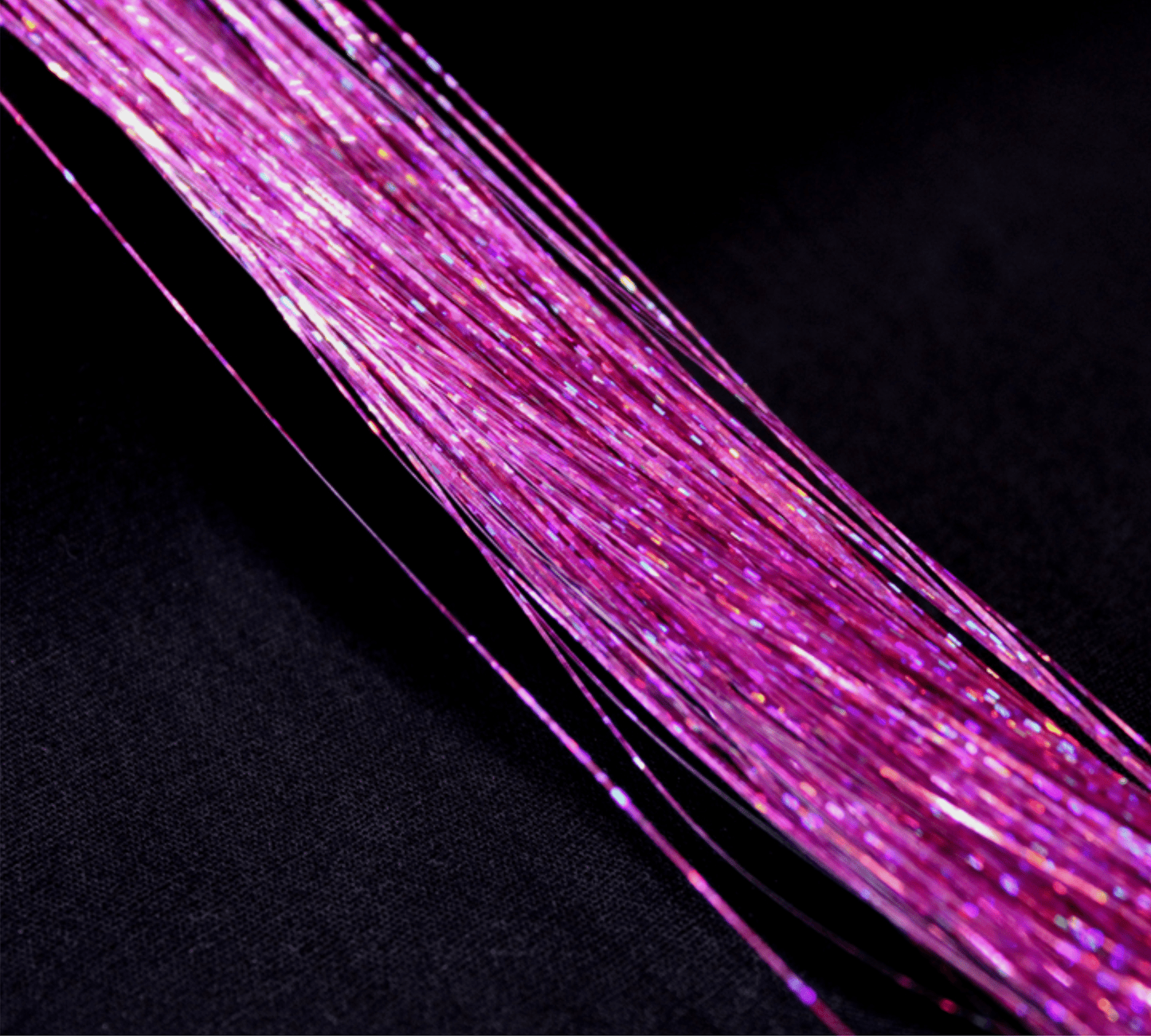 Pink Tinsel | Glittering Holographic Effects Pink Tinsel Bestow Charms