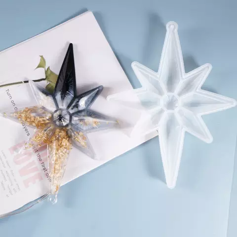 Silicone Decorative Star Shape Mold For Christmas Bestow Charms