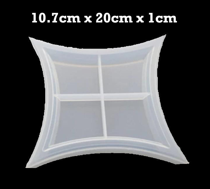 Silicone Fancy Square Mini Tray Mold Bestow Charms