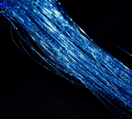 Sky Blue Tinsel | Glittering Holographic Effects Sky Blue Tinsel Bestow Charms