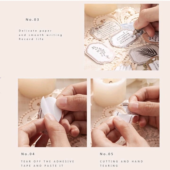 Sticker Label 120pc Design 1