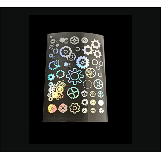 Wheels Holographic Stickers | Cut and Paste Holographic Stickers | A5 Size Bestow Charms