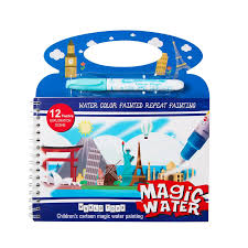 Magic Water Coloring Book - World Tour