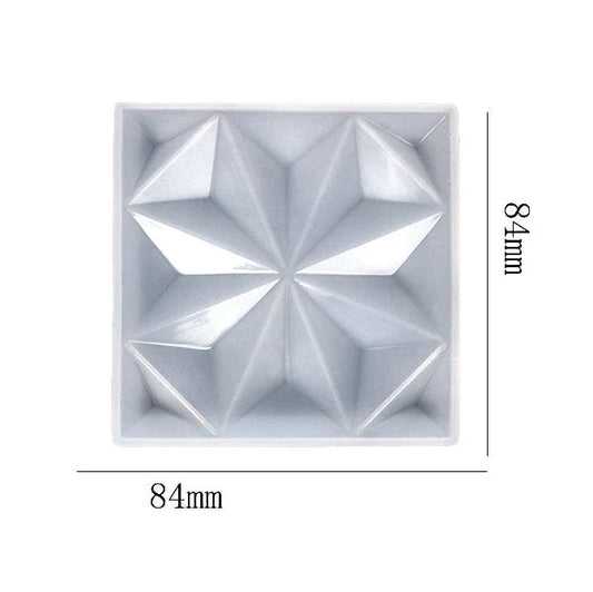 Square 3D Corner Star Coaster Mold