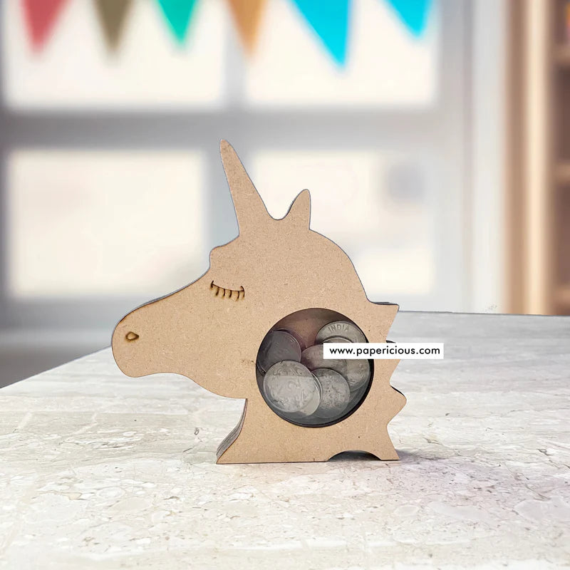 MDF Piggy Bank - 8"